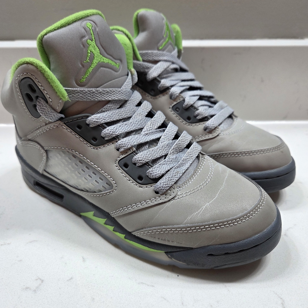 Kid's Air Jordan 5 Retro Green Beans